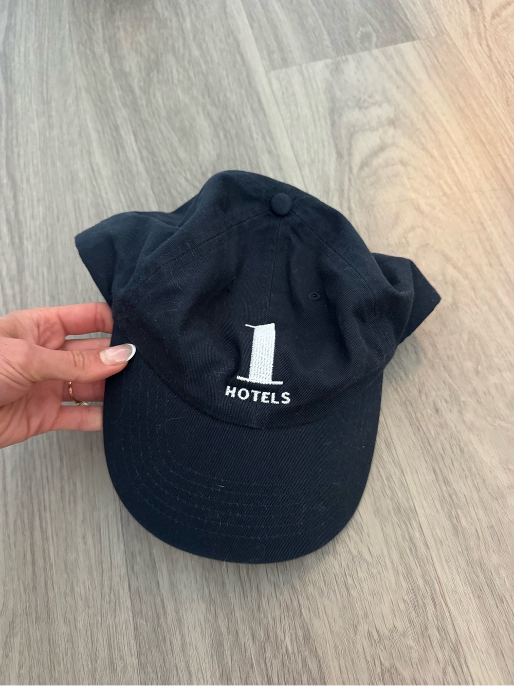 Navy 1 hotels hat